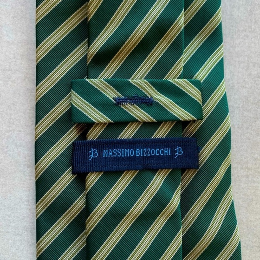 Mossimo Bizzocchi Handmade Striped Silk Tie